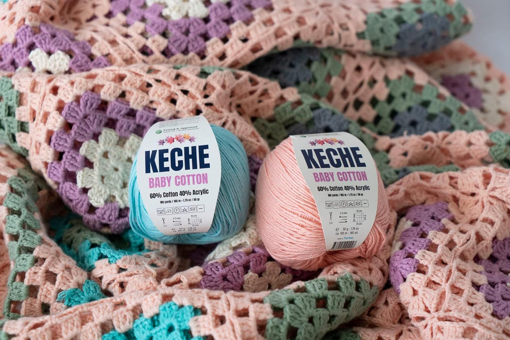 Keche Baby Cotton Yarn Crochet Knitting - Packaging