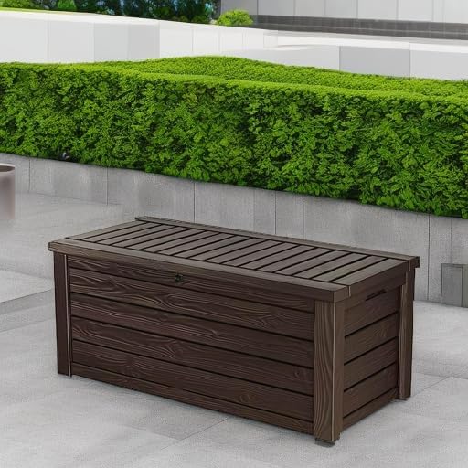 Keter 150 Gallon Resin Deck Box - Size reference