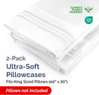 King Pillowcases Set of 2, Hotel Quality - Detail view