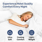 King Pillowcases Set of 2, Hotel Quality - Alternate angle