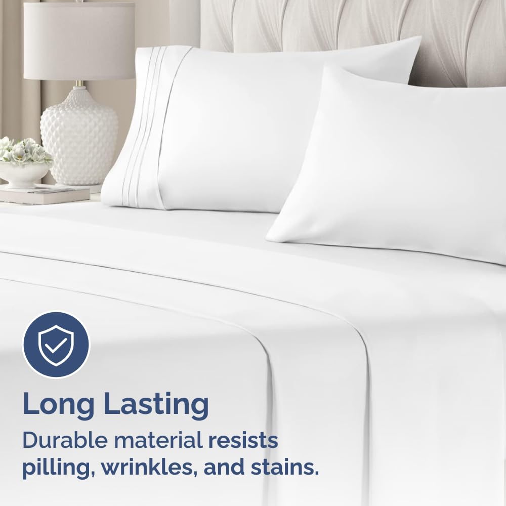 King Pillowcases Set of 2, Hotel Quality - Close-up