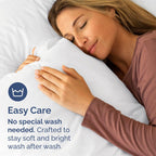 King Pillowcases Set of 2, Hotel Quality - Size reference