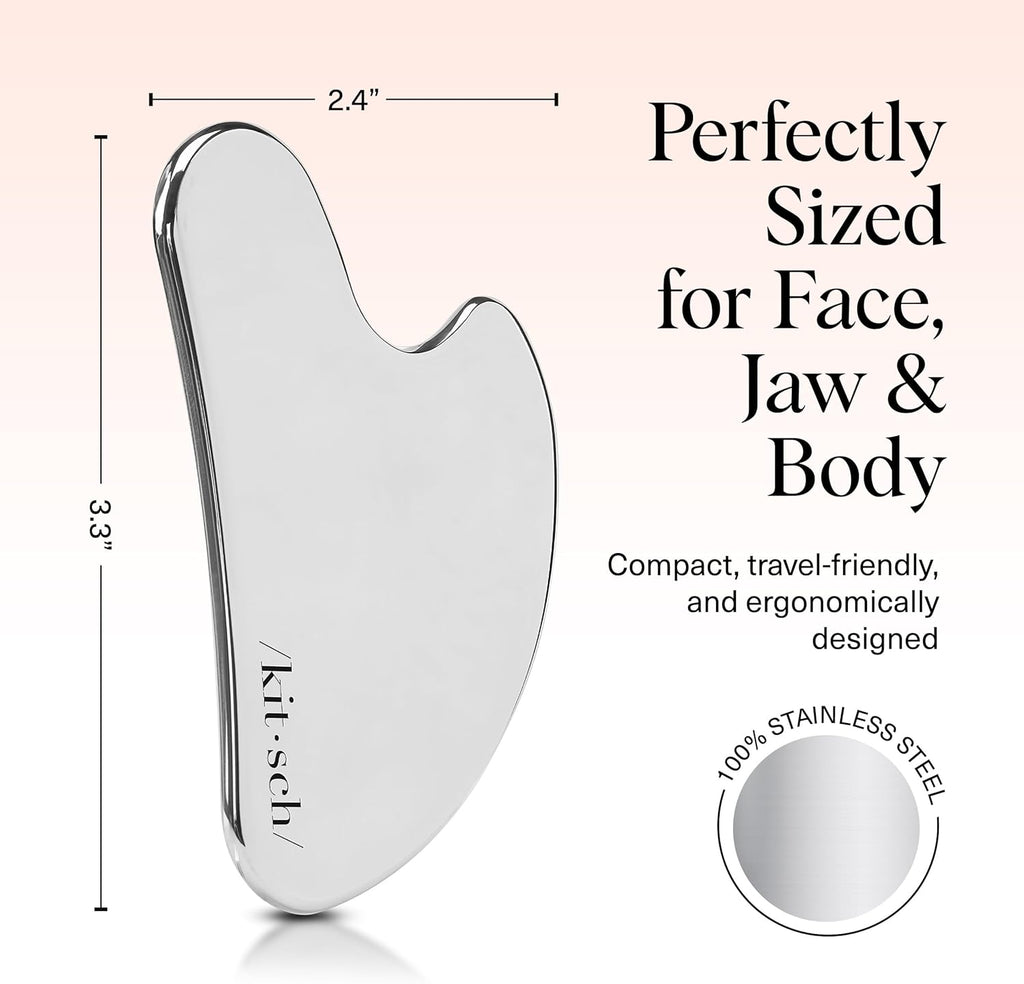 Kitsch Stainless Steel Gua Sha Tool - In use