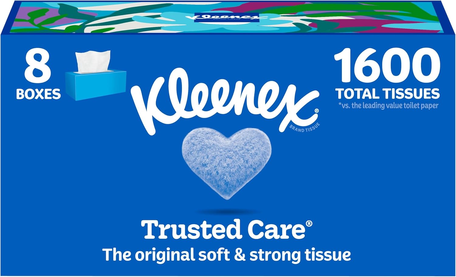 Kleenex Trusted Care Facial Tissues, 8 Boxes