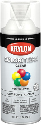 Krylon ColorMaxx Gloss Clear Finish, 11 Oz