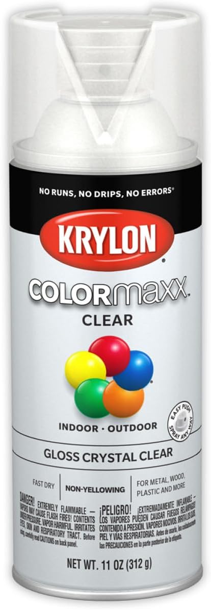 Krylon ColorMaxx Gloss Clear Finish, 11 Oz - Detail view