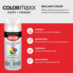 Krylon ColorMaxx Gloss Clear Finish, 11 Oz - Packaging