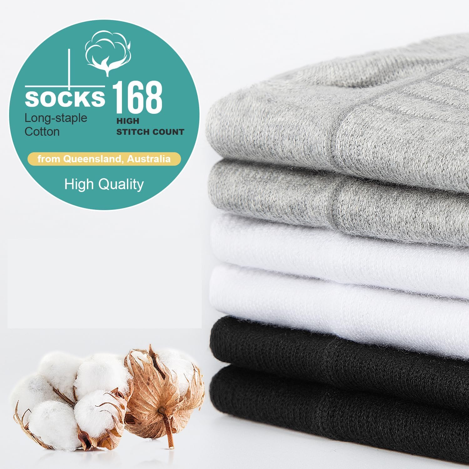 Lapulas Running Ankle Socks, 6 Pairs - Size reference