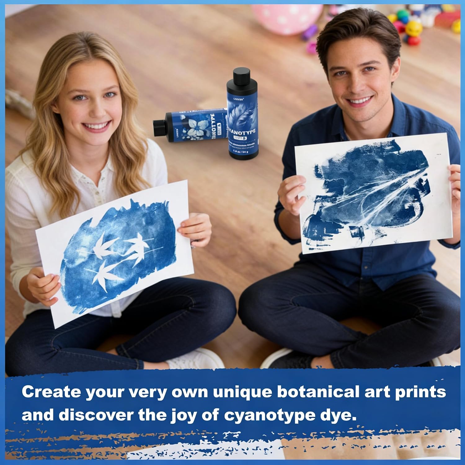 Lariceo Cyanotype Kit for Fabric and Paper - Alternate angle