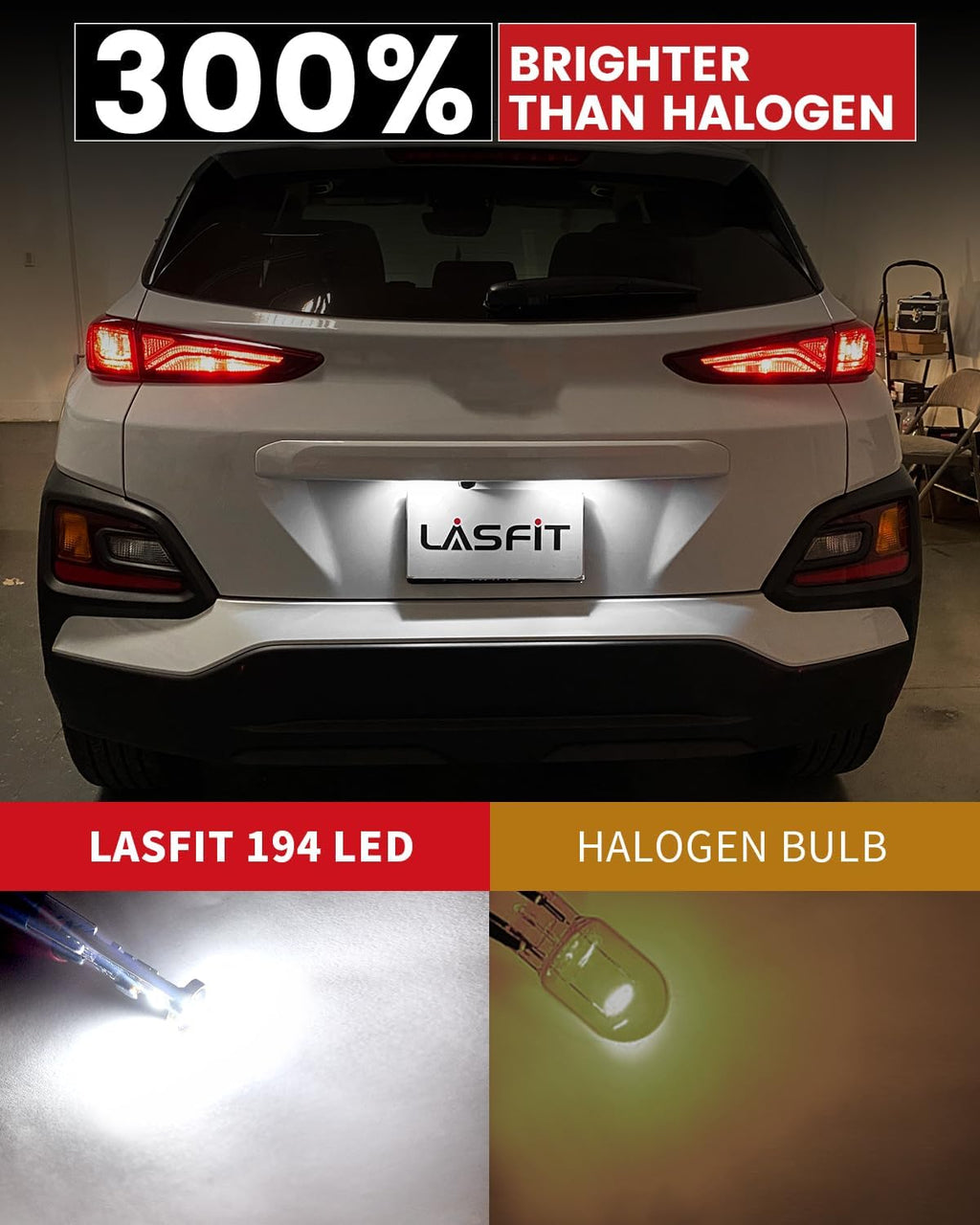 Lasfit 194 T10 LED License Plate Bulbs - Detail view