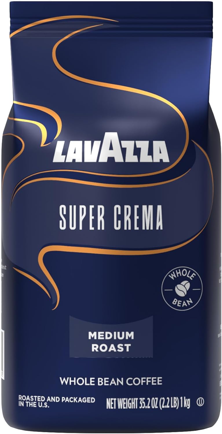 Lavazza Super Crema Whole Bean Coffee, 2.2 lb