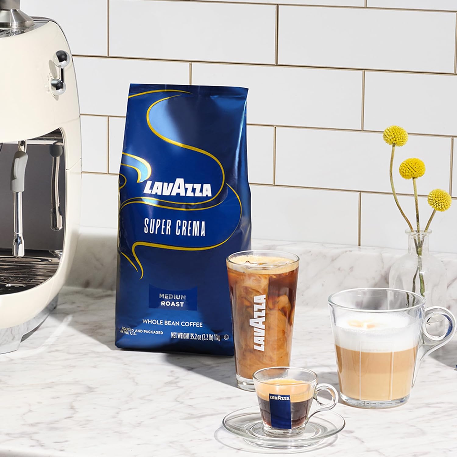 Lavazza Super Crema Whole Bean Coffee, 2.2 lb - Detail view