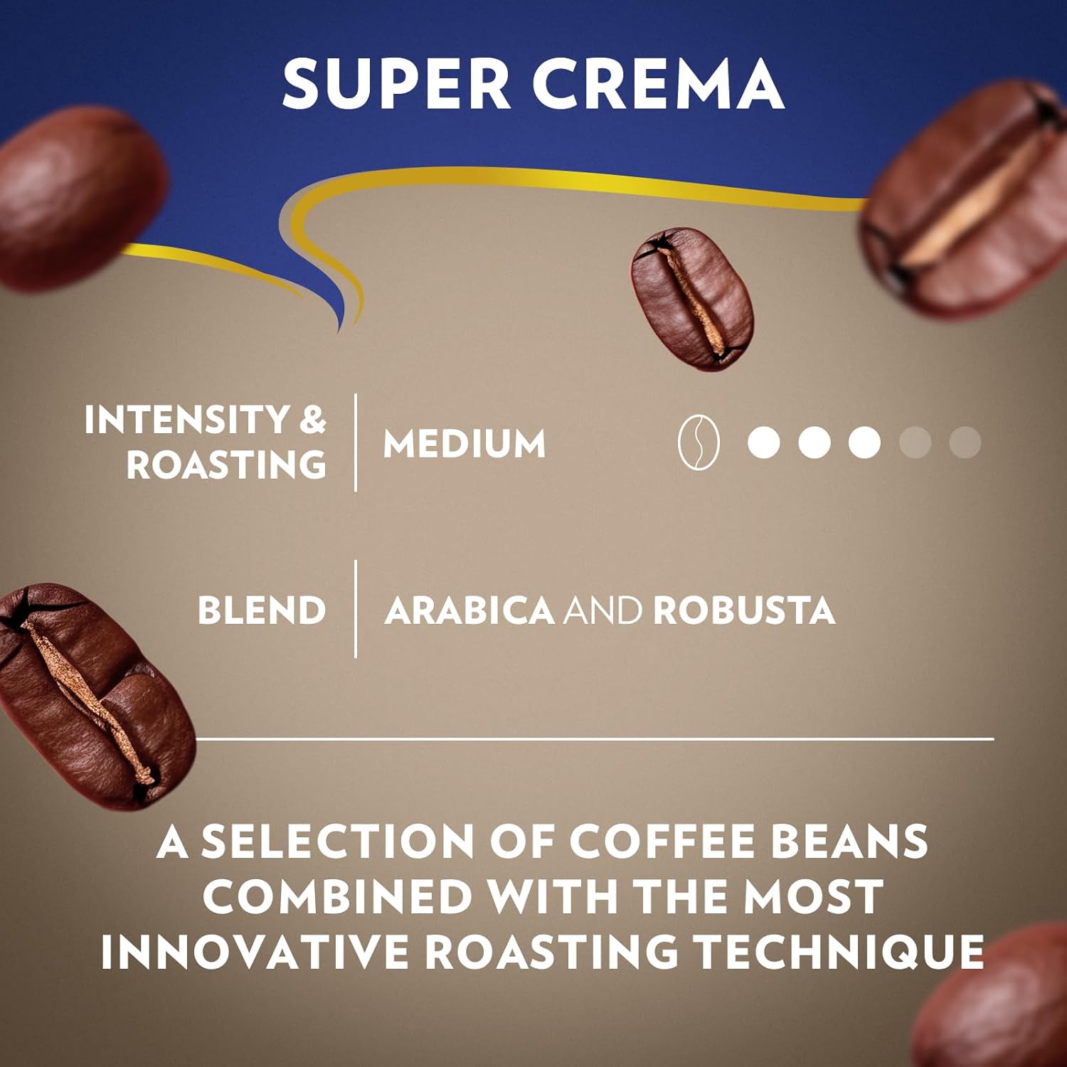 Lavazza Super Crema Whole Bean Coffee, 2.2 lb - Additional view