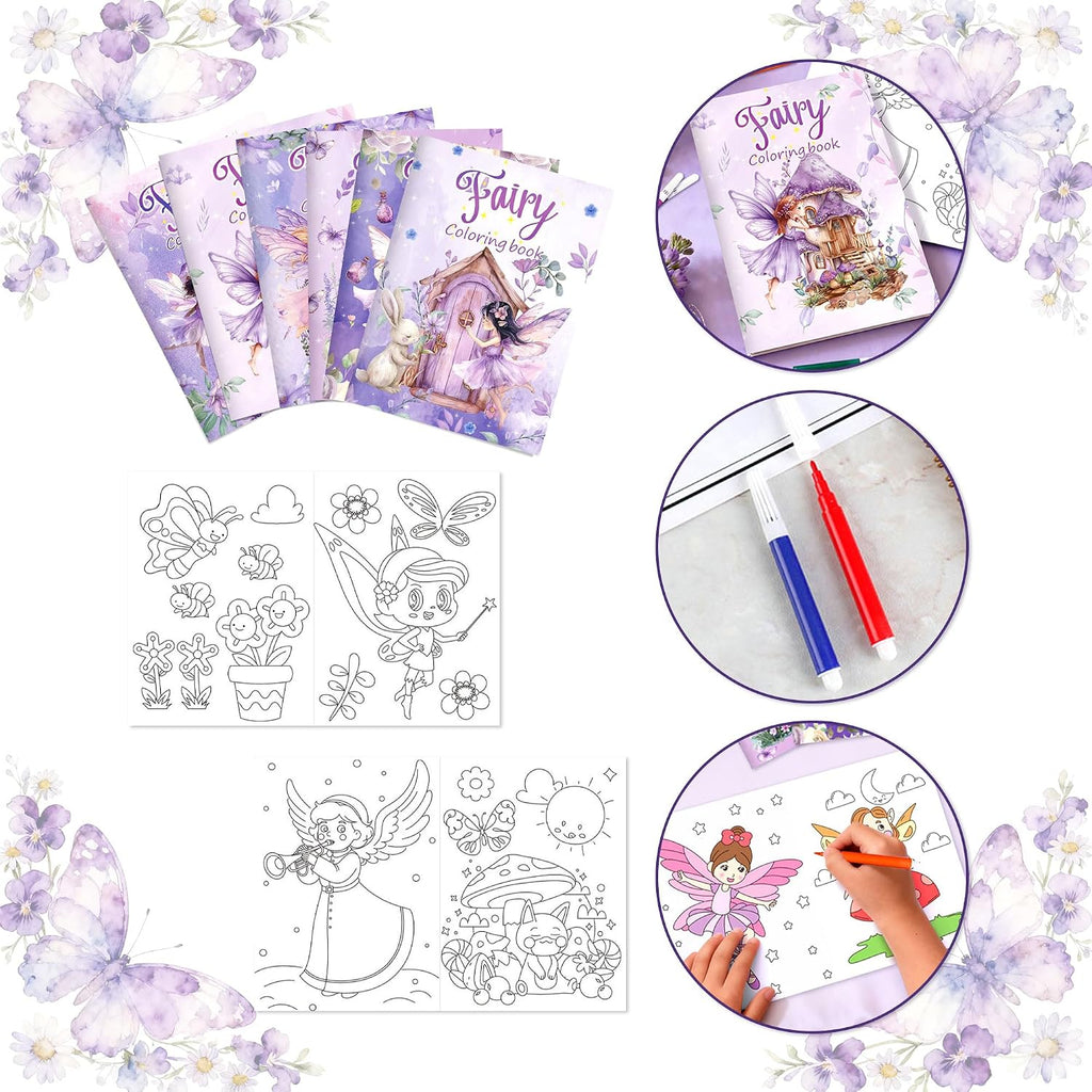 LaVenty Mini Coloring Books Party Favor Set - Close-up