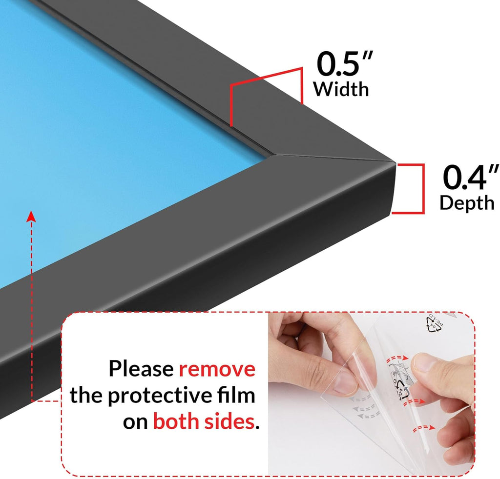 LaVie Home 8x10 Black Picture Frame - Detail view