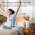 LEVOIT Air Purifier for Bedroom & Dorm, 3-in-1 Filter - Detail view