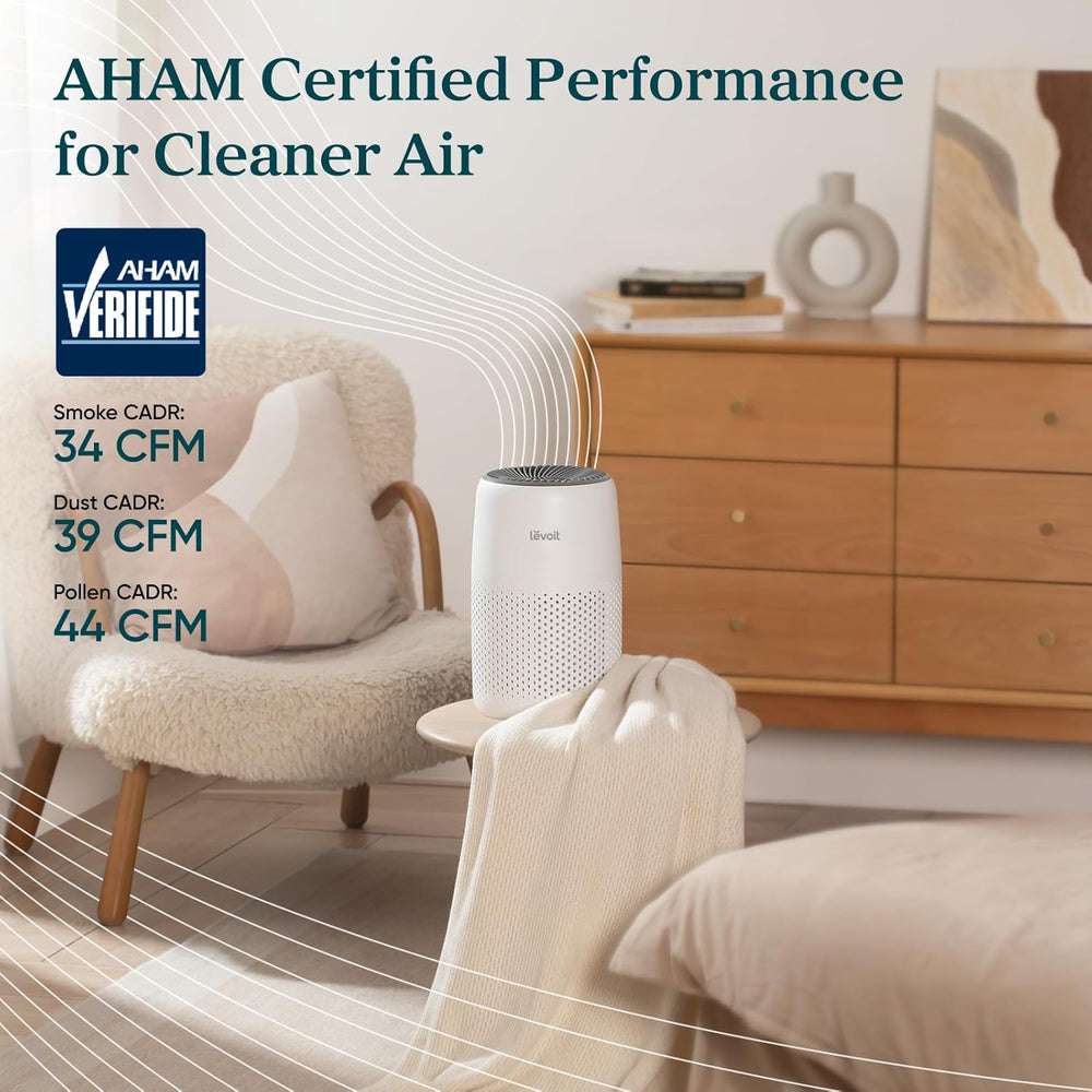 LEVOIT Air Purifier for Bedroom & Dorm, 3-in-1 Filter - Close-up