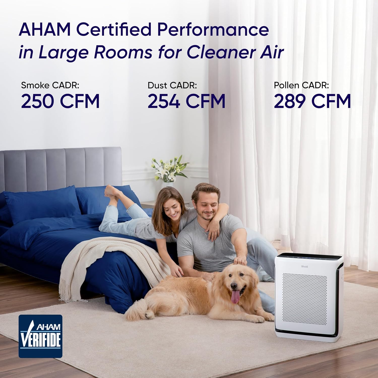 LEVOIT Air Purifier for Large Rooms up to 1875 Sq Ft - Close-up