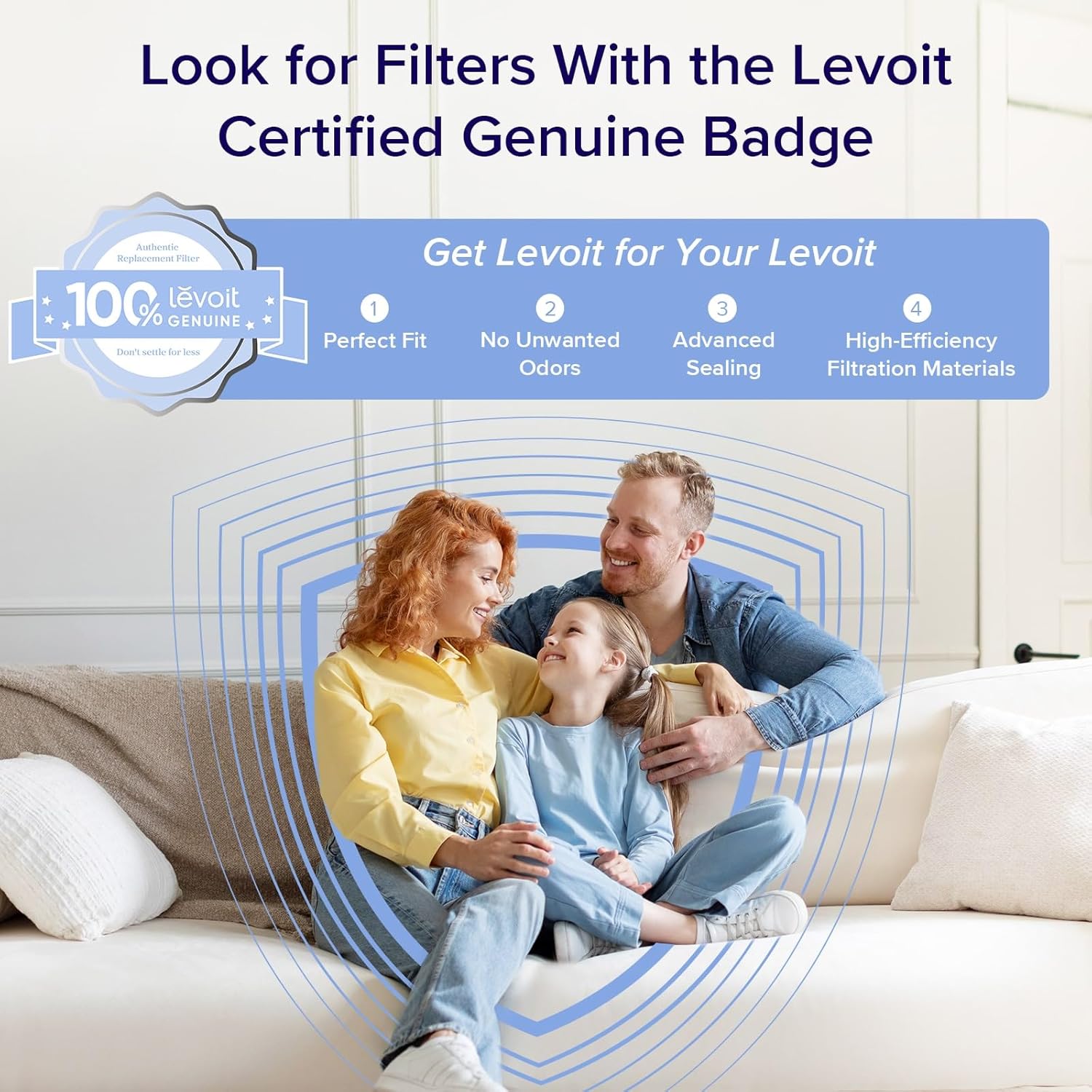 LEVOIT Air Purifier for Large Rooms up to 1875 Sq Ft - In use
