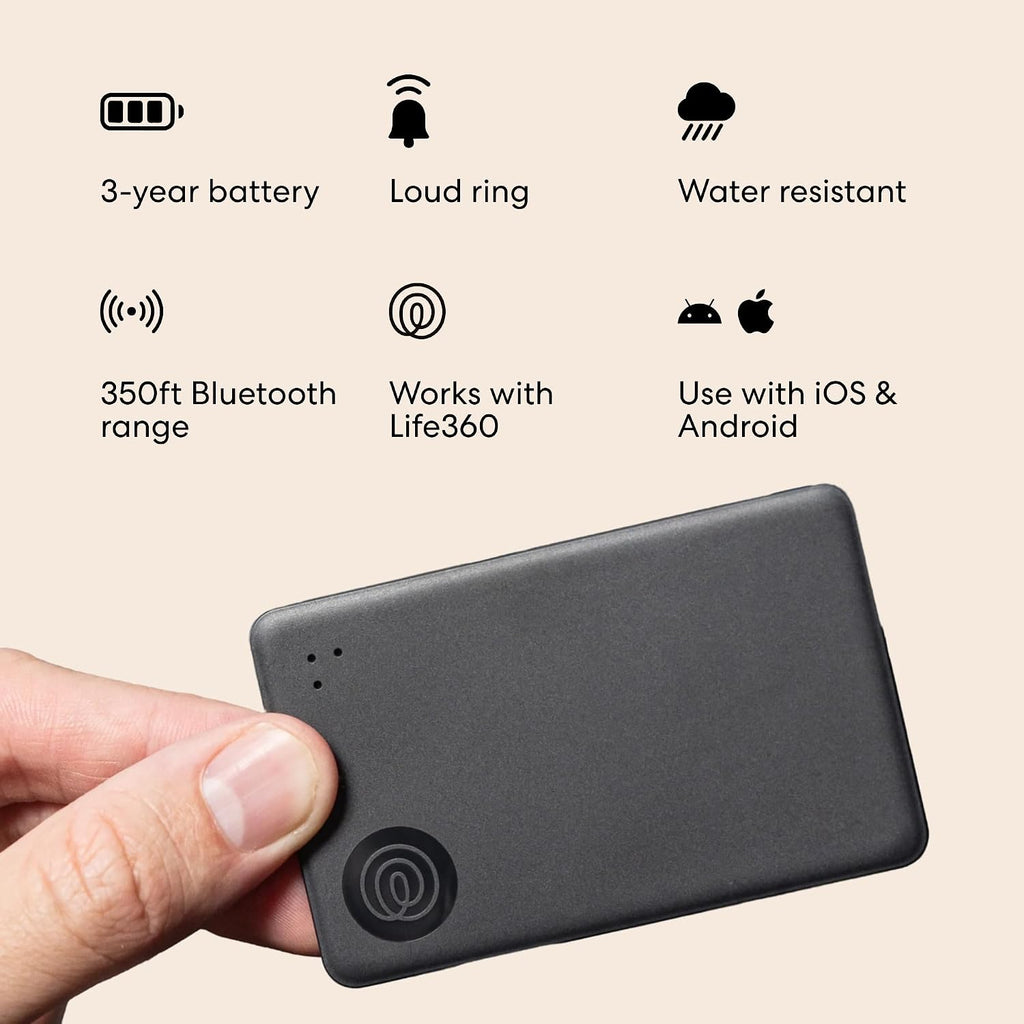 Life360 Tile Slim Wallet Finder Bluetooth Tracker - Size reference