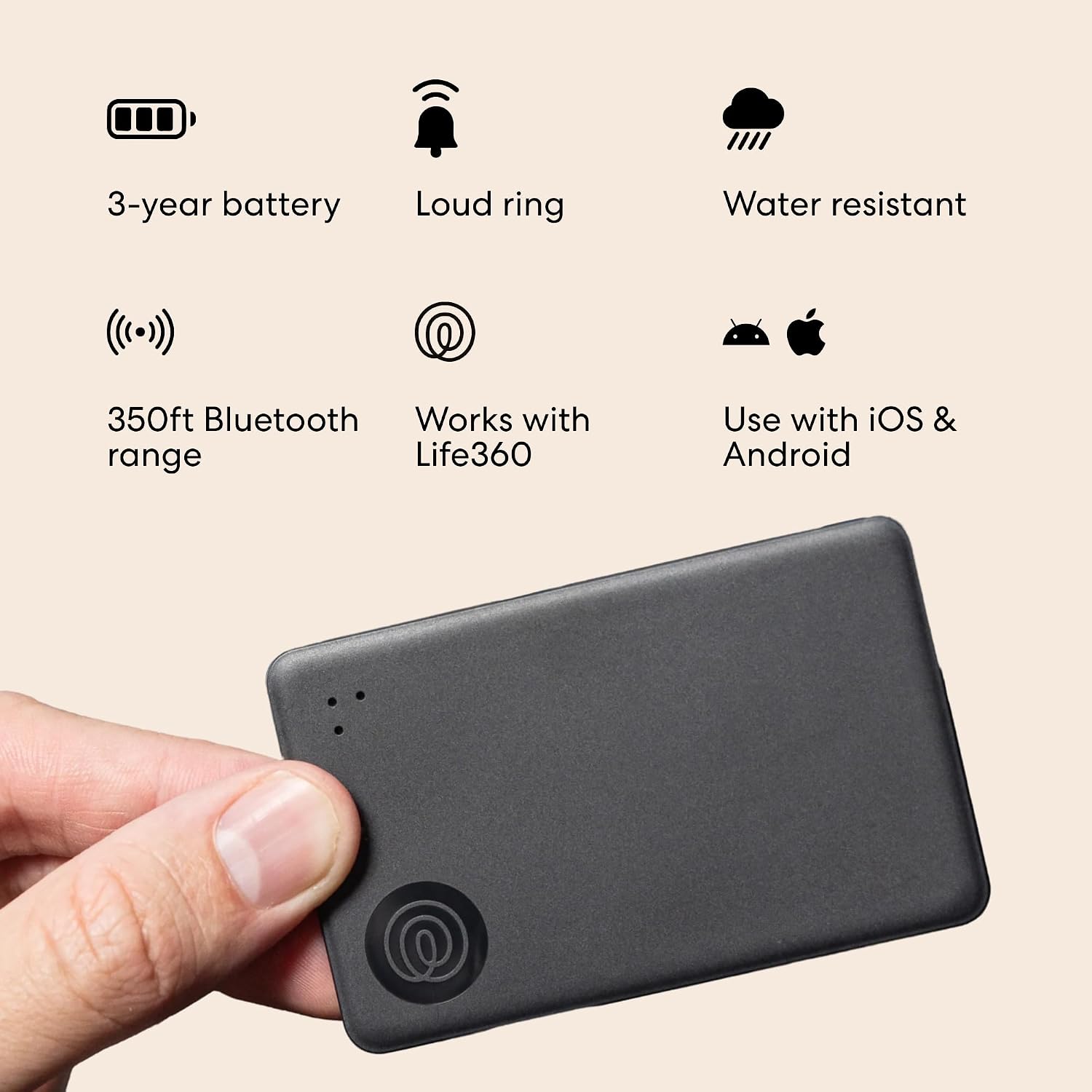 Life360 Tile Slim Wallet Finder Bluetooth Tracker - Size reference