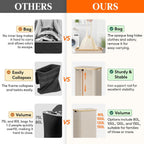 Lifewit 100L Foldable Laundry Basket with Lid - Detail view