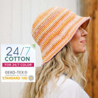 Lion Brand 24/7 Cotton Yarn, Eggplant Purple - Alternate angle