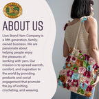 Lion Brand 24/7 Cotton Yarn, Eggplant Purple - Packaging