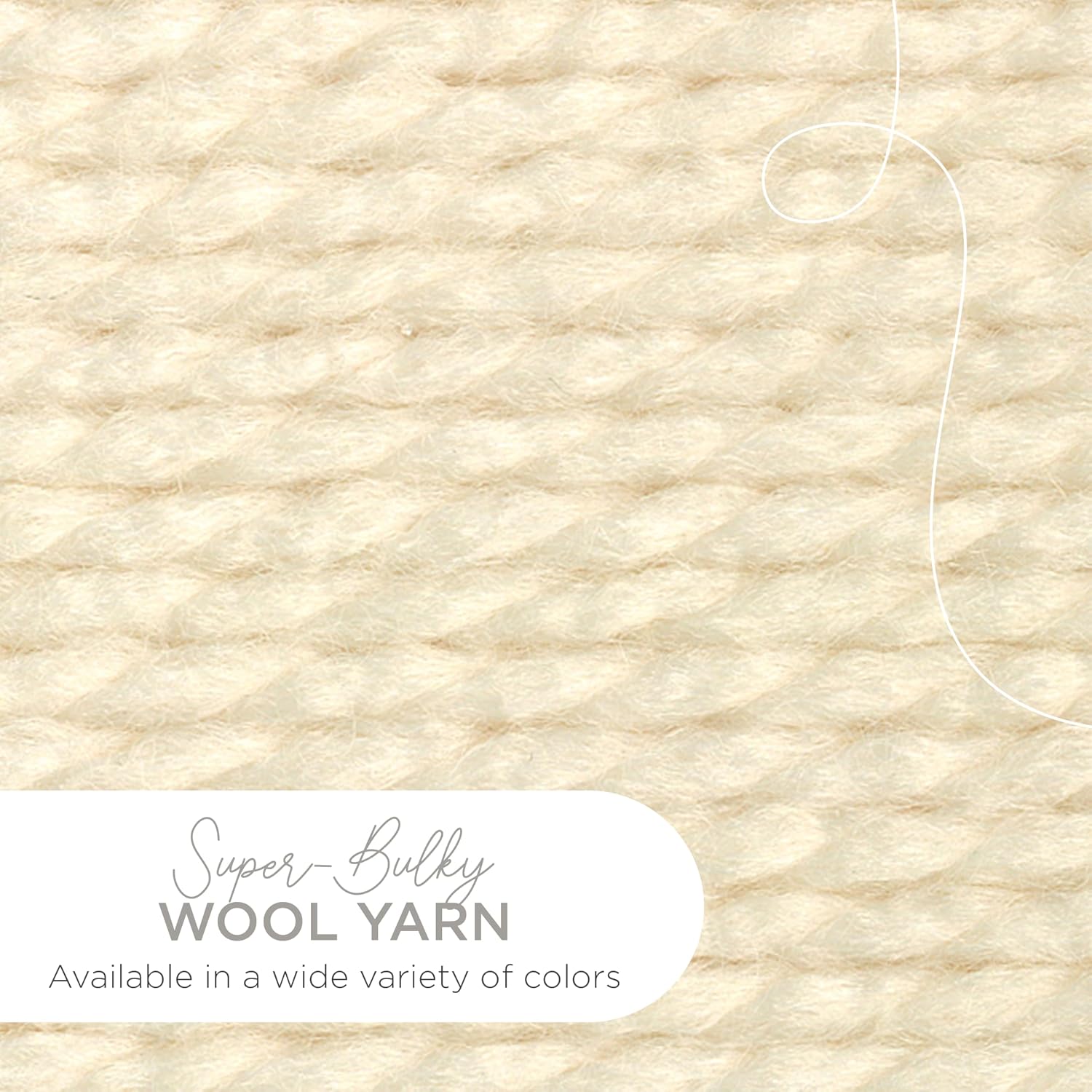 Lion Brand Wool-Ease Thick & Quick Yarn, 3 Pack - Detail view