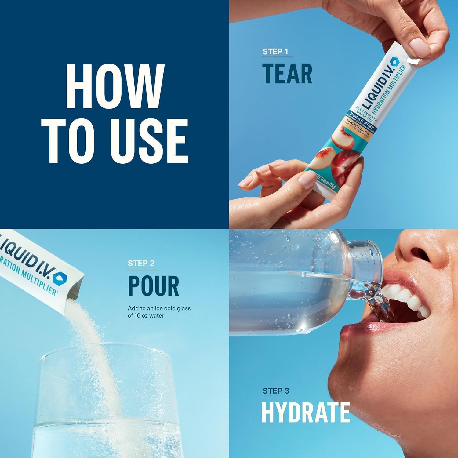 Liquid I.V. Sugar Free Hydration, Lemon Lime, 14ct - Alternate angle