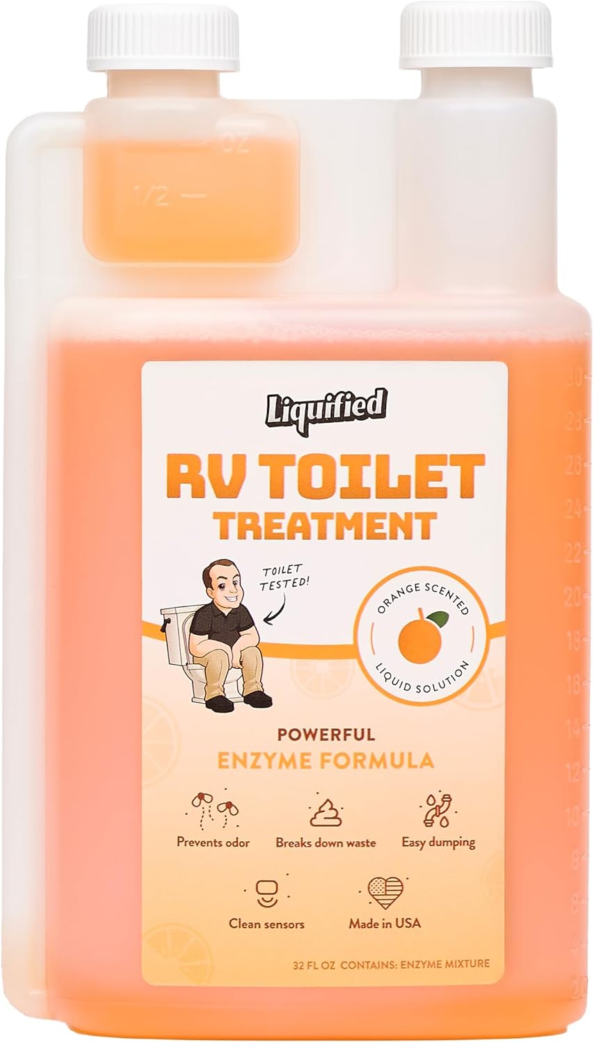 RV Toilet Treatment Black Tank Digester, Orange 32oz
