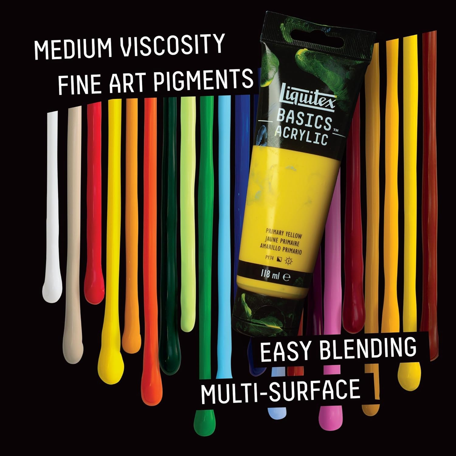 Liquitex Basics Acrylic Paint, Titanium White 250ml - Alternate angle