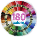 LOVIMAG Embroidery Thread Kit, 180 Pieces