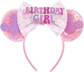 LYLIN Birthday Mouse Ears Headband, Pink