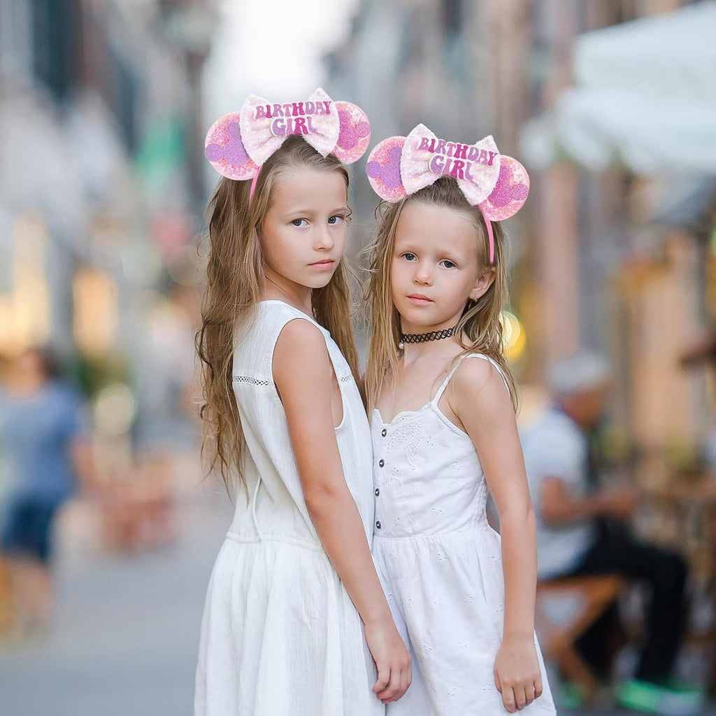 LYLIN Birthday Mouse Ears Headband, Pink - Packaging