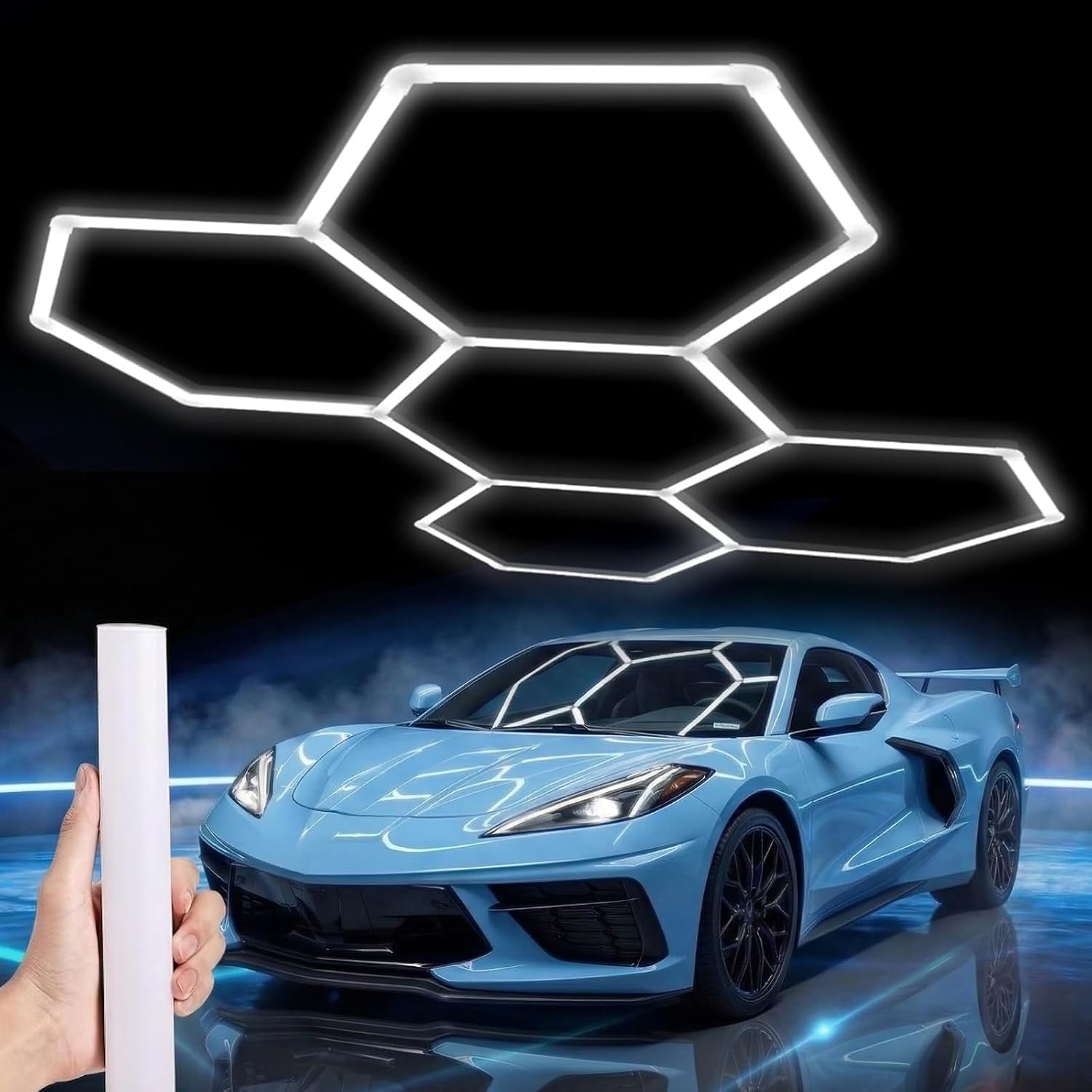 LZHOME Hexagon LED Garage Lights, 25 Pack