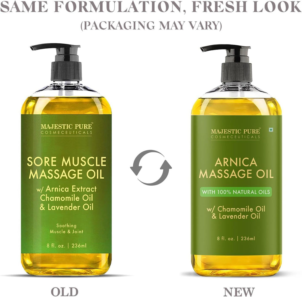 Majestic Pure Arnica Massage Oil - Detail view