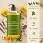 Majestic Pure Arnica Massage Oil - Size reference