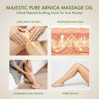 Majestic Pure Arnica Massage Oil - In use