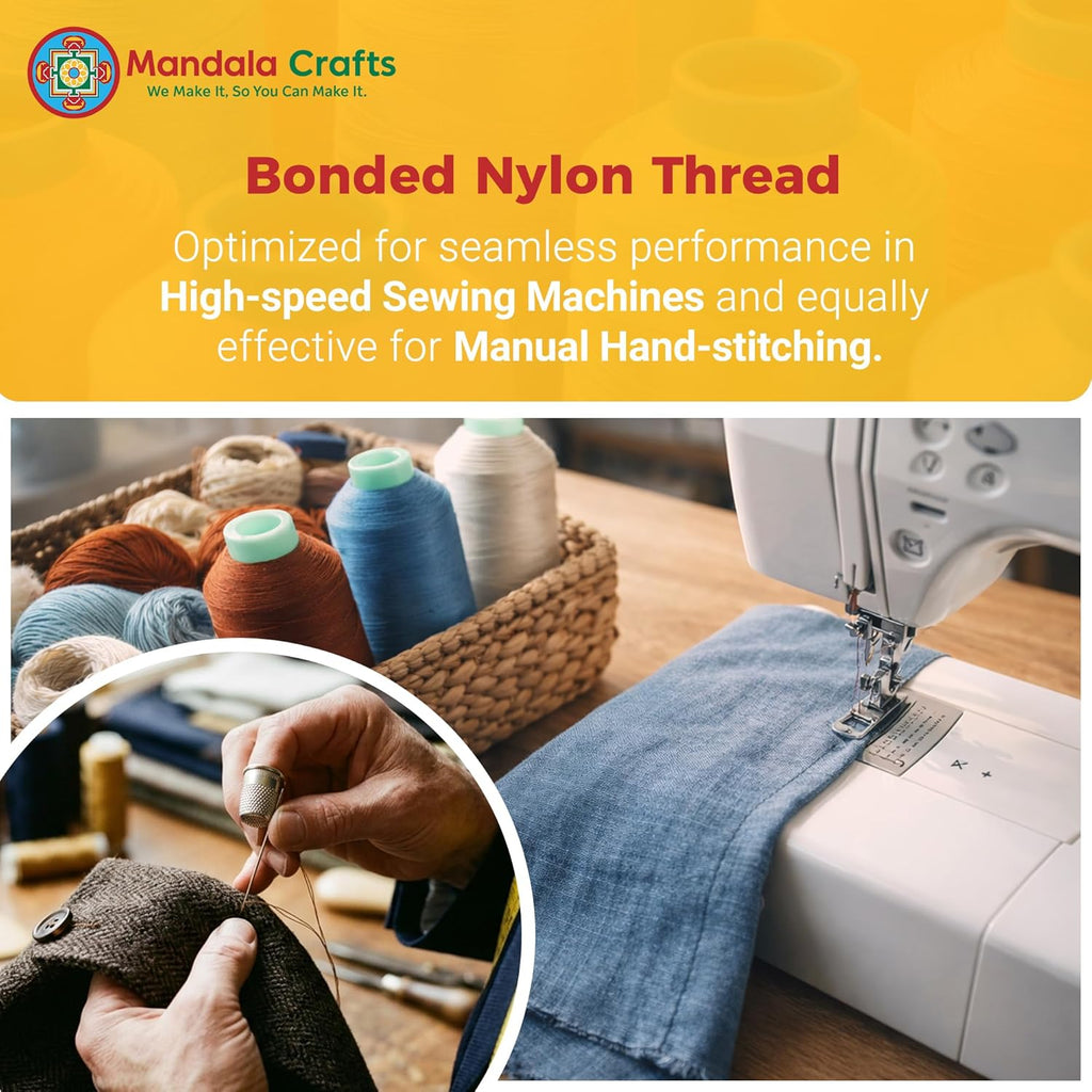 Mandala Crafts Bonded Nylon Thread, 1500 Yds - Alternate angle