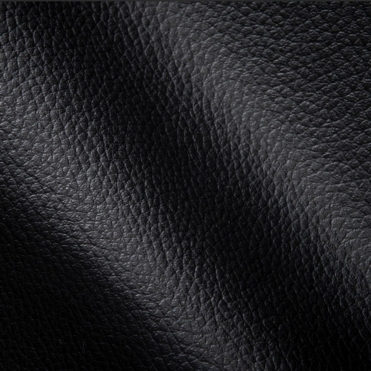 Marine Vinyl Faux Leather Fabric, 1 Yard, Black - Close-up