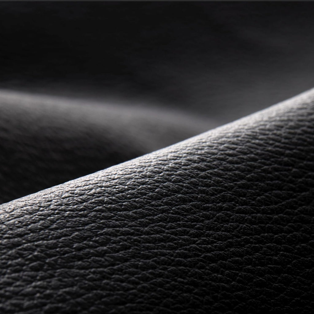 Marine Vinyl Faux Leather Fabric, 1 Yard, Black - Size reference