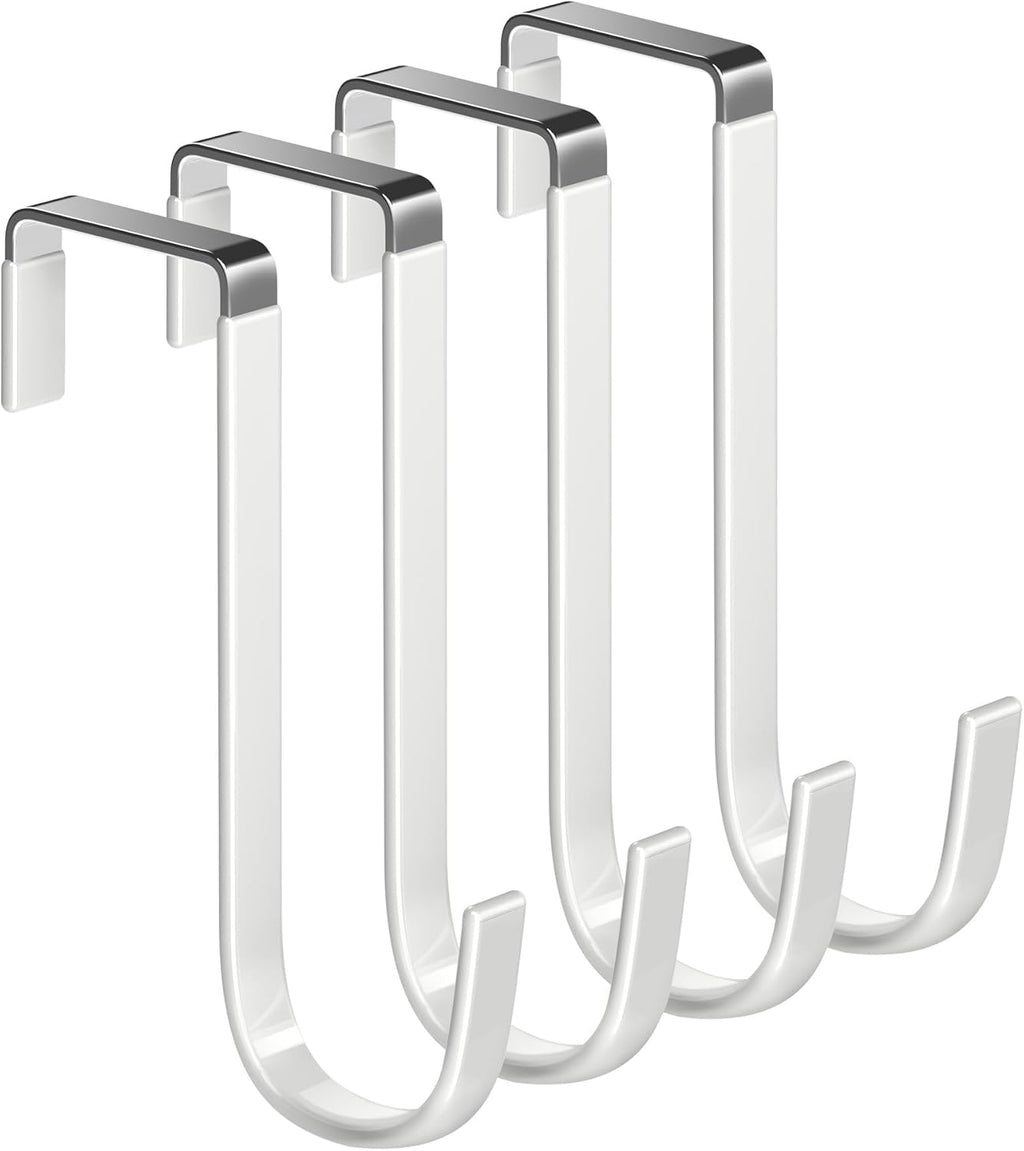 Mars-Rock Over Door Steel Hooks, 4 Pack