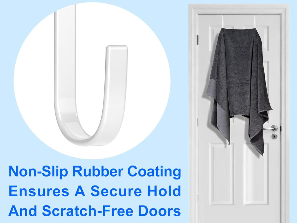 Mars-Rock Over Door Steel Hooks, 4 Pack - Size reference