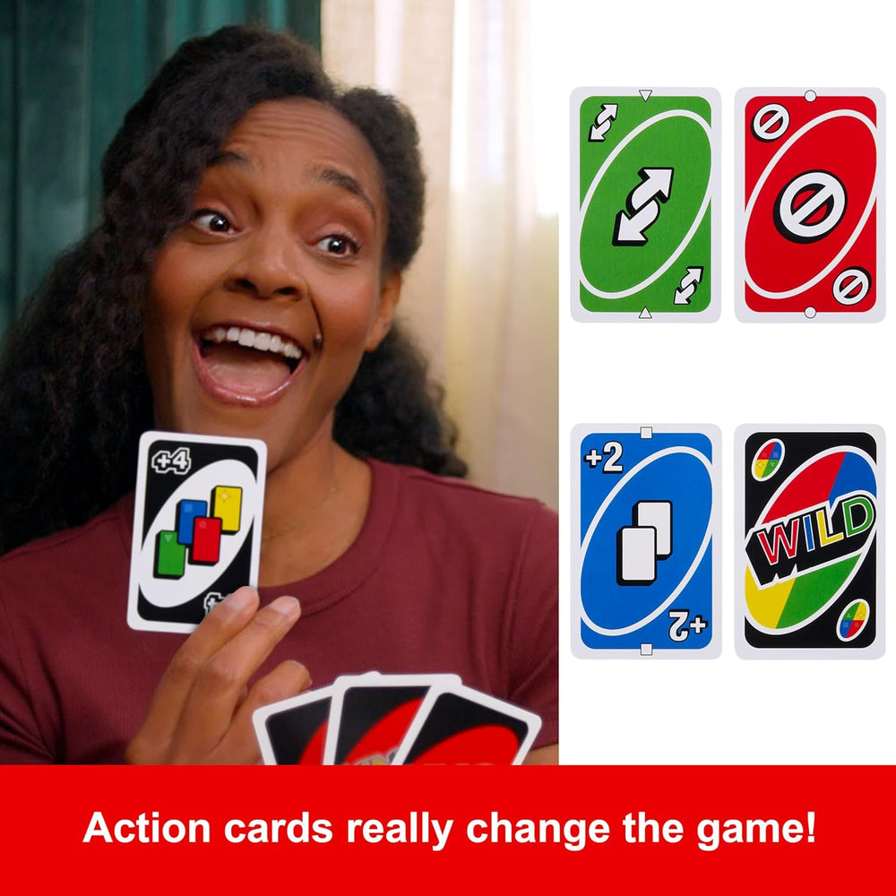 Mattel UNO Card Game - Family Deck - Alternate angle