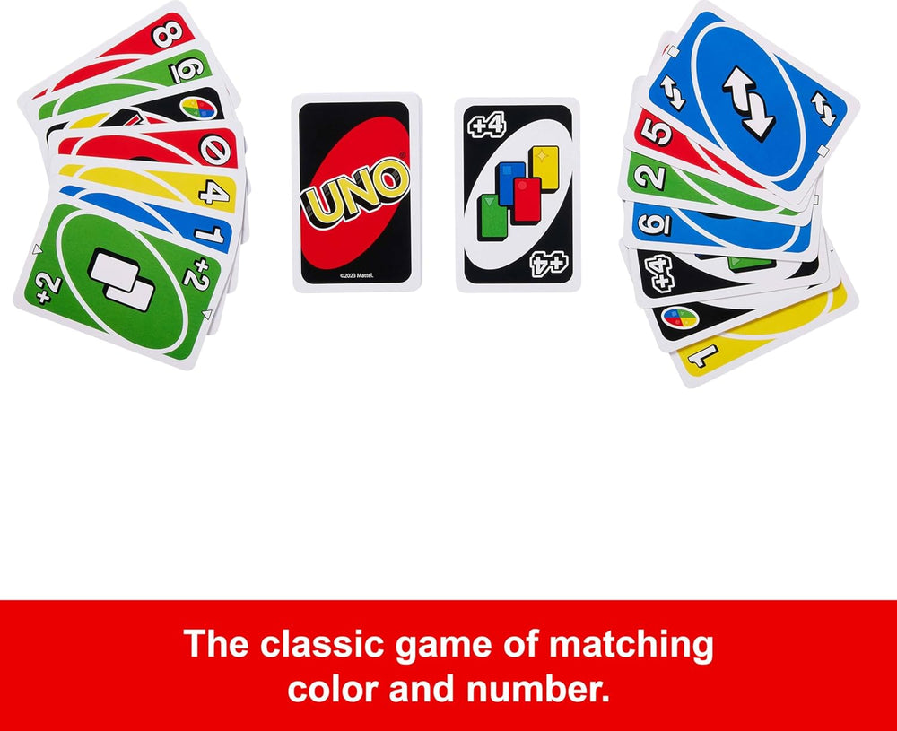 Mattel UNO Card Game - Family Deck - Close-up