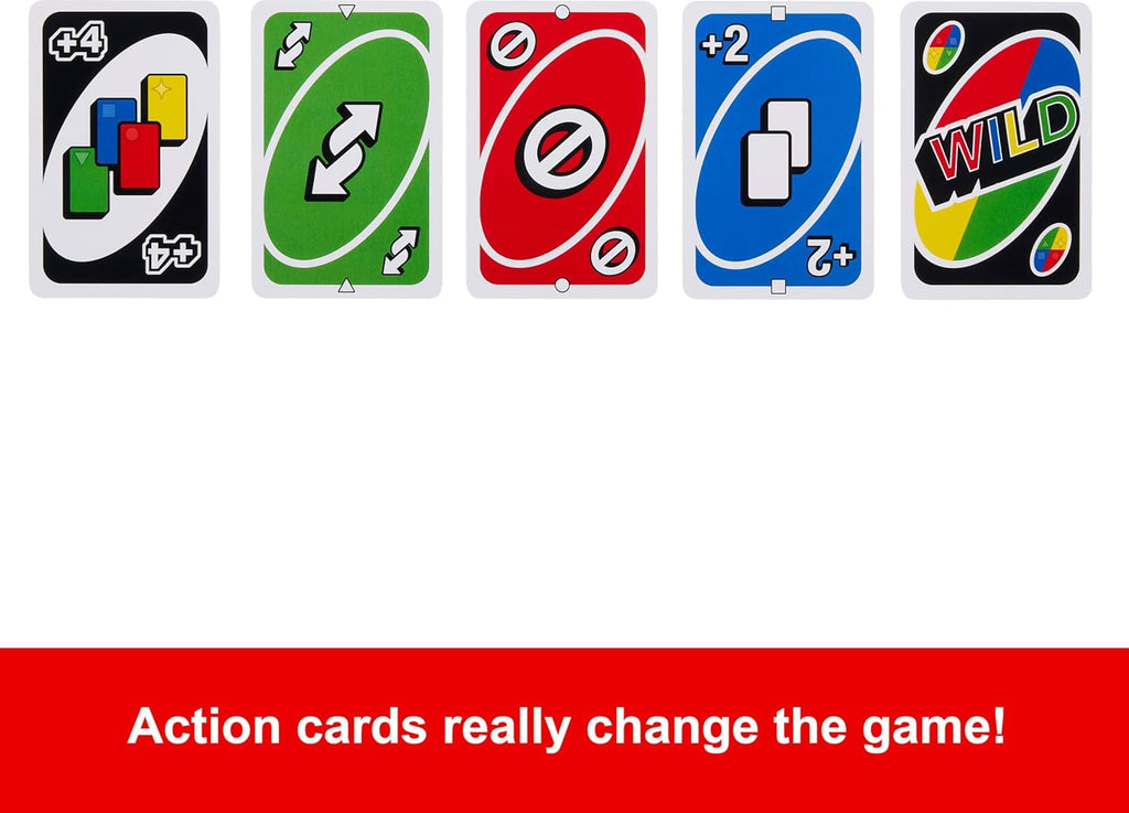 Mattel UNO Card Game - Family Deck - Size reference