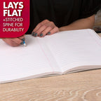 Mead Composition Notebook - Black Marble - In use