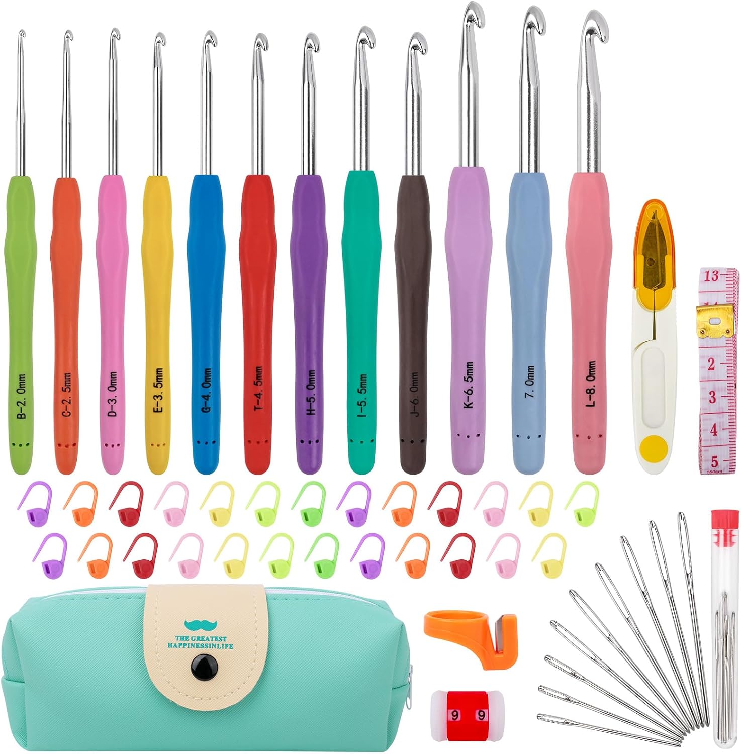 MECHEER Crochet Hook Set - 51 Piece Kit