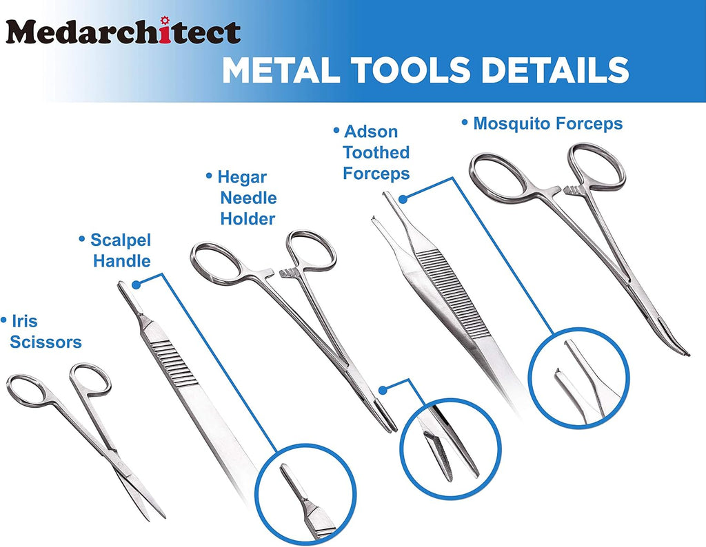 Medarchitect Suture Practice Kit - 30 Pc - Close-up